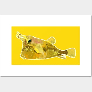 Very yellow Boxfish Posters and Art